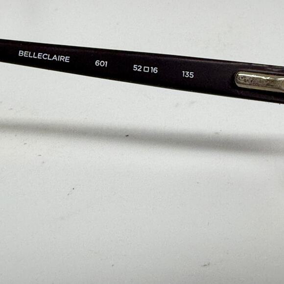 MARCHON NYC BELLECLAIRE 601 Rose Crystal 52-16-135 Frames Flex Hinge H19339 - Picture 5 of 7